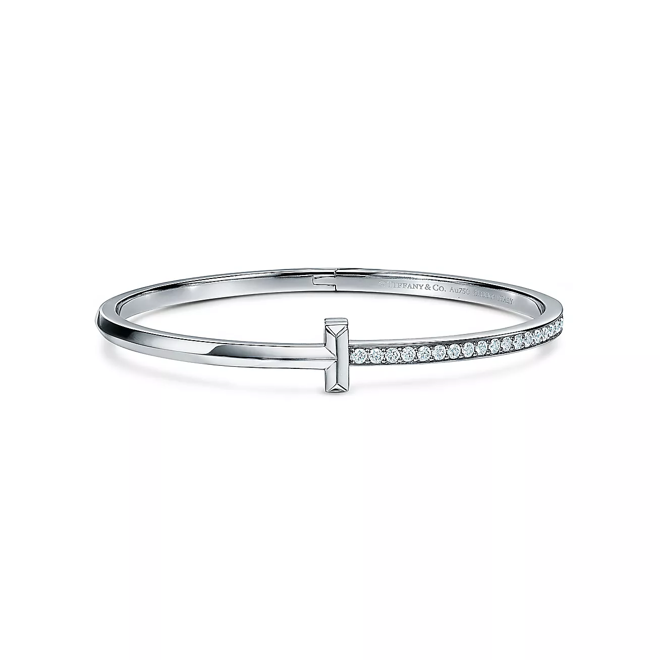 T1 Narrow Diamond Hinged Bangle